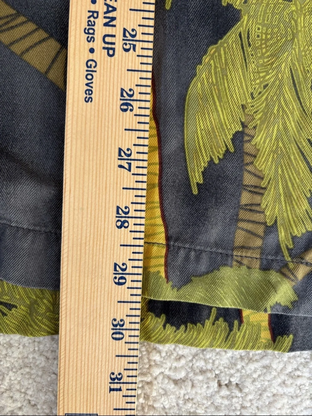 Tommy Bahama Silk Palm Tree Hawaiian Tropical Shirt Gray Green Travel Mens Large